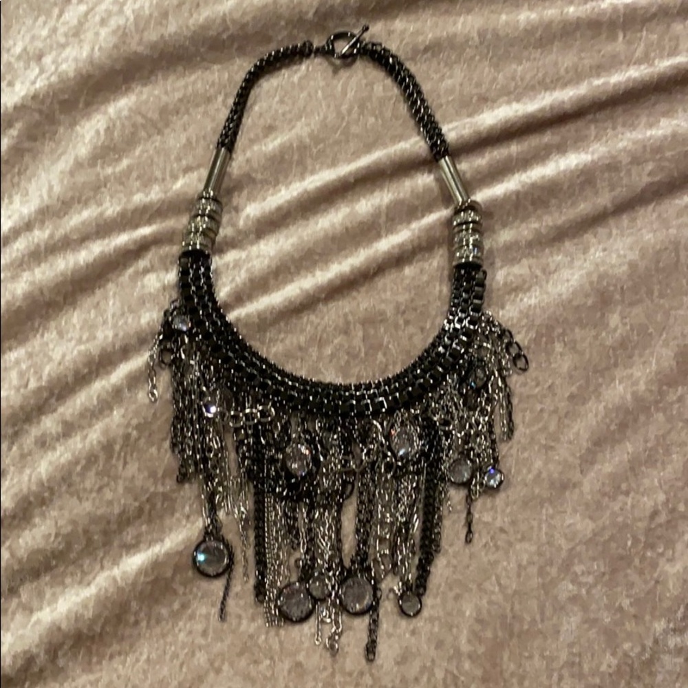 Statement necklace.